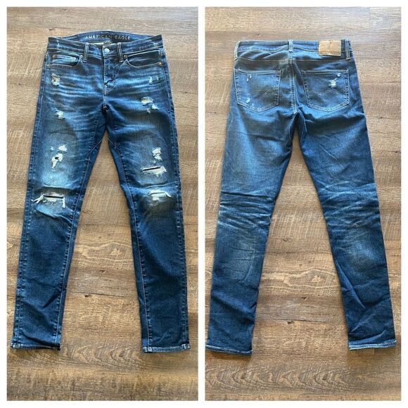 American Eagle Move Free Skinny Jeans Airflex 360 Men’s 30 Waist - Picture 13 of 13